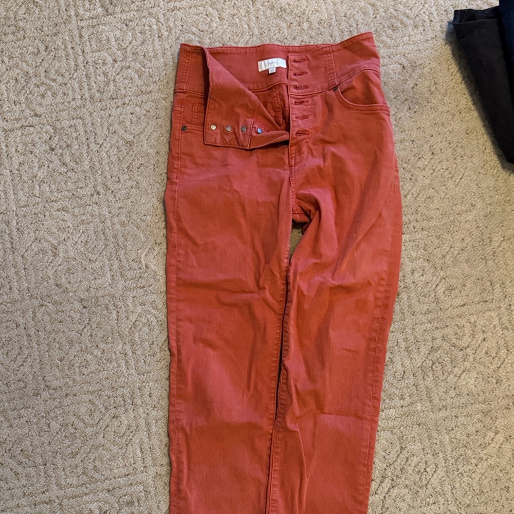 Joie Women's High Rise Jeans in Brick Red